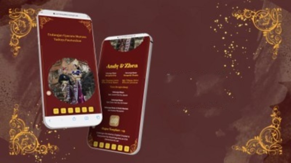 undangan pernikahan digital website tema adat bali